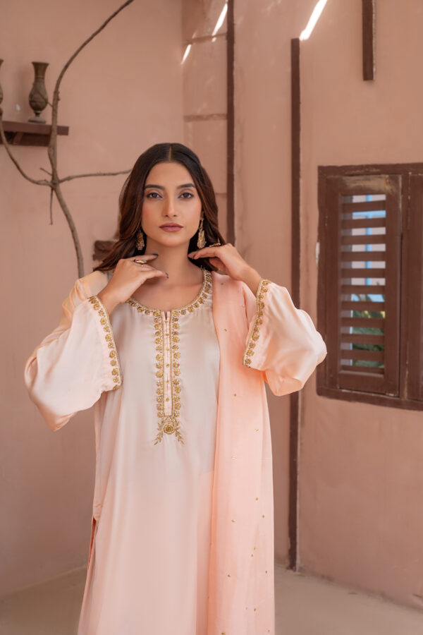 3 Piece Embroidered Silk