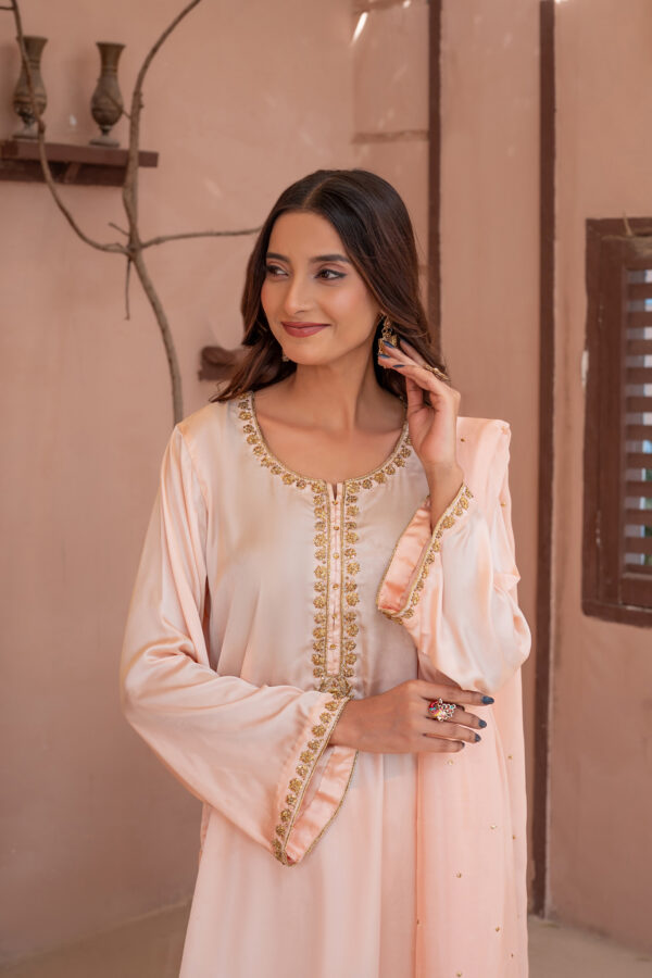 3 Piece Embroidered Silk