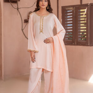 3 Piece Embroidered Silk