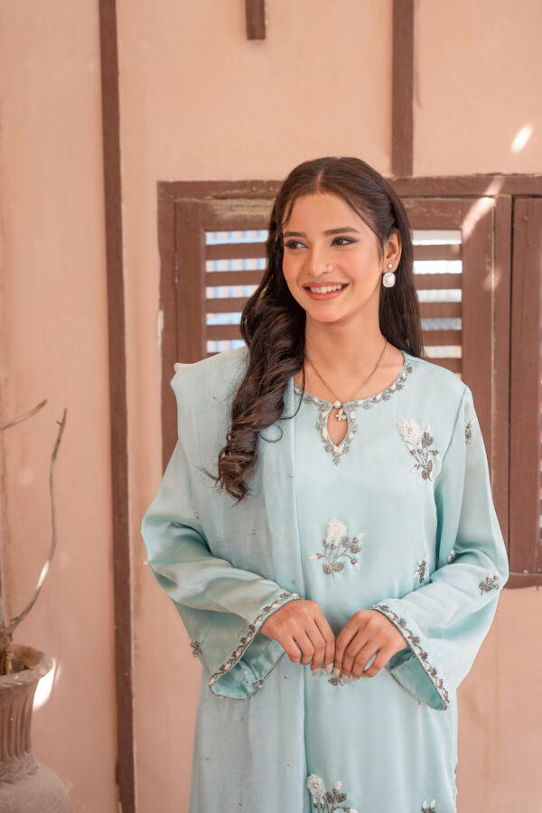 3 Piece Embroidered Silk