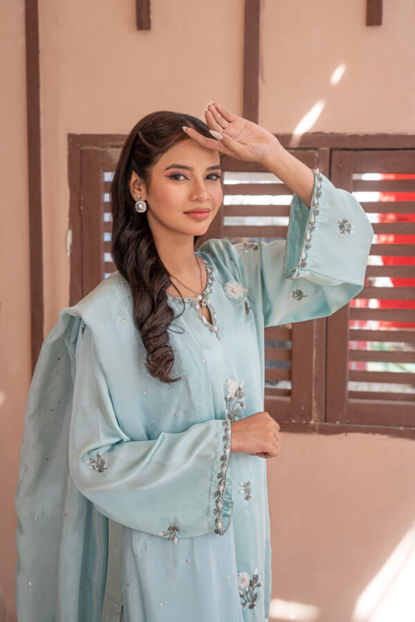 3 Piece Embroidered Silk