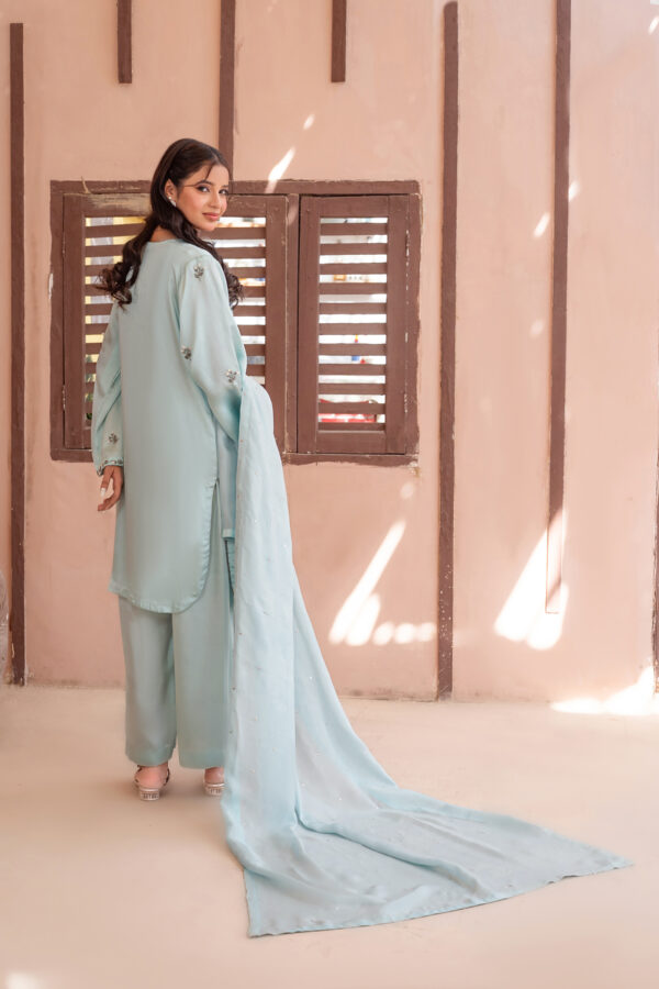 3 Piece Embroidered Silk